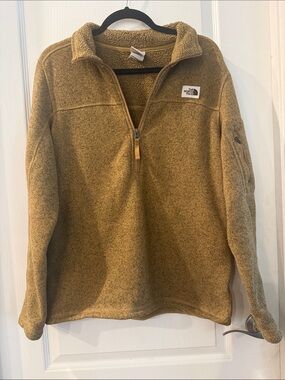 The North Face Men’s Quarter-Zip Fleece Pullover - Tan